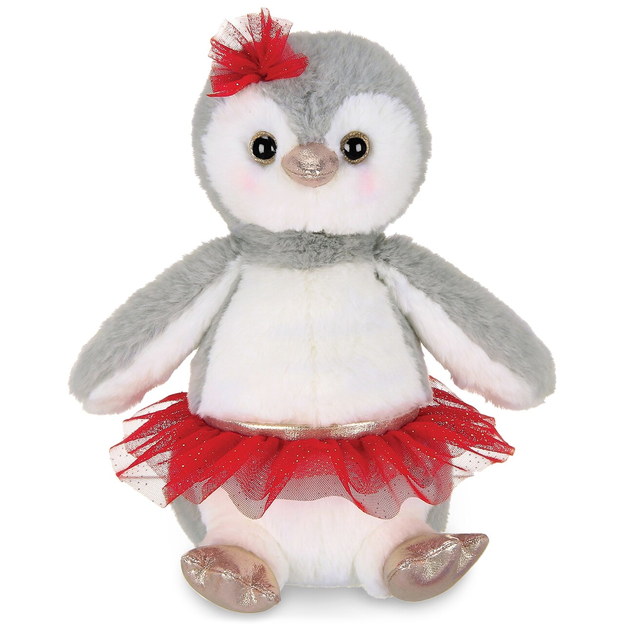 Bearington Snowbell The Ballerina Stuffed Penguin, 11 Inch Penguin Christmas Plushies, Ideal Holiday Stuffed Animal Gift for Toddlers, Kids & Teens